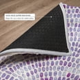 thumbnail image 6 of Addison Rugs Dream Shag Premium Machine Washable Transitional Dot Arches Purple Rectangle Rug, 8' x 10', 6 of 8
