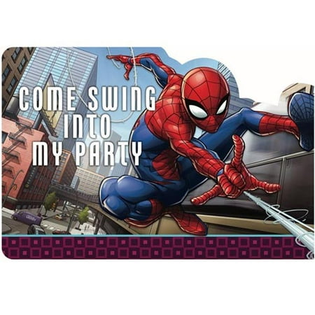 Spider-Man 'Webbed Wonder' Invitation Set w/ Envelopes