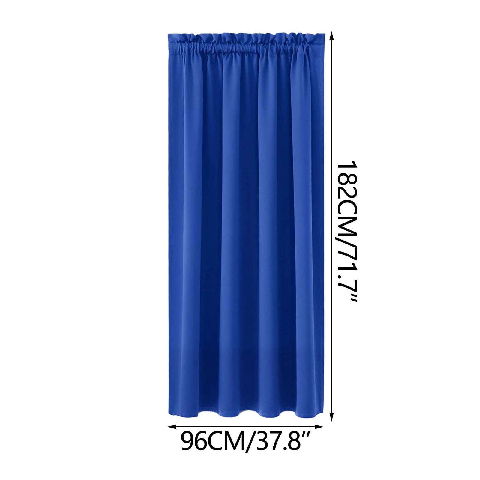 Blackout Curtains Panels Pair 72 Inch Length, Light Filtering Window Curtain Drapes Treatment Insulated Room Darkening for Kitchen, Bedroom/Children Room, Dual Rod Pocket, Pack of 2