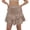 Khaki, variant on MIXUE Skirts For Women Summer Solid Color High Waist Ruffled Casual Boho Mini Tennis Skirt Outwear,Blue,S