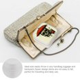 thumbnail image 3 of Autua Skull Drink Umbrella Small Jewelry Boxes for Women Necklace Ring Earring Holder Organizer Travel Case Compact Size Zipper Storage Box Valentine's Day Gifts White, 3 of 5