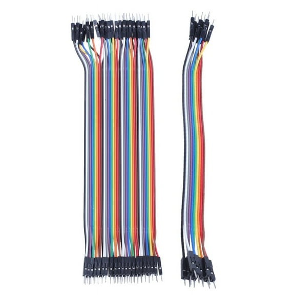 40Pcs 20Cm 2.54Mm Male To Male Breadboard Jumper Wire Cable for