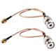 thumbnail image 1 of 2X Antena de Mano Cable Sma Macho A Uhf So-239 Hembra Conectores, 1 of 6