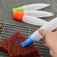 thumbnail image 4 of NIYANGLE Green Pointed Tail Silicone Oil Bottle Brushes 4Pcs for Cooking, 4 of 8