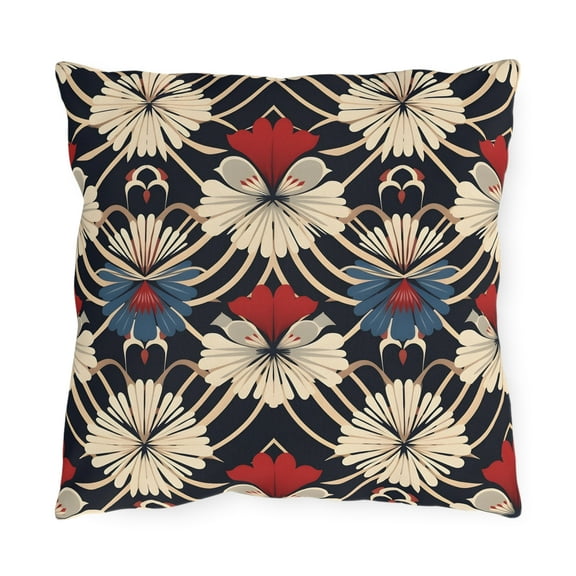 Traditional Japanese Florals Outdoor Pillows