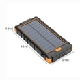 thumbnail image 3 of JTNeq Multi-Functional Solar Power Bank with 20000mAh Capacity, Outdoor Lighting, and Sandproof Design for Adventure, 3 of 9