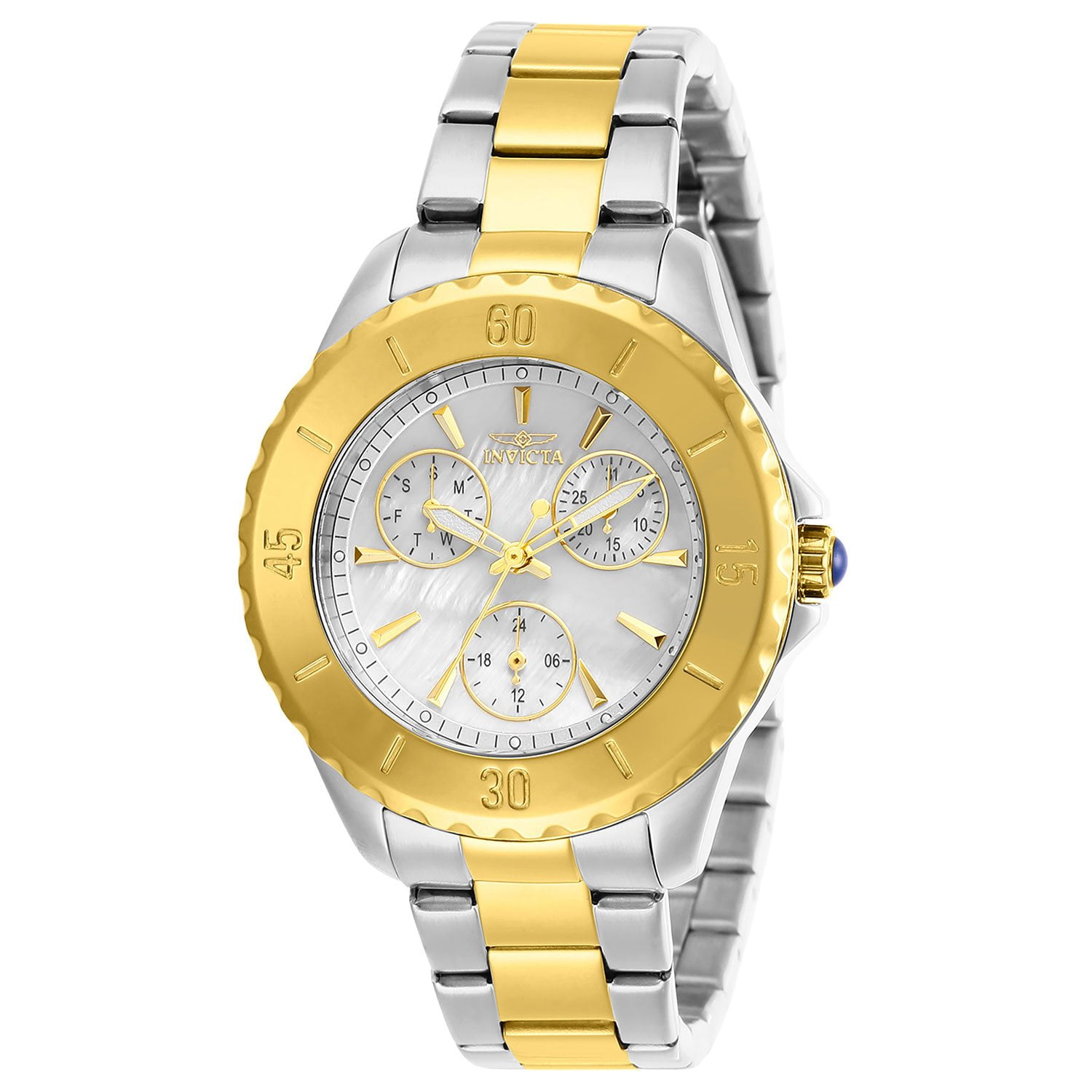 Prive セルカティー2.0 Invicta Women's Angel Quartz 38mm Two Tone, White Dial