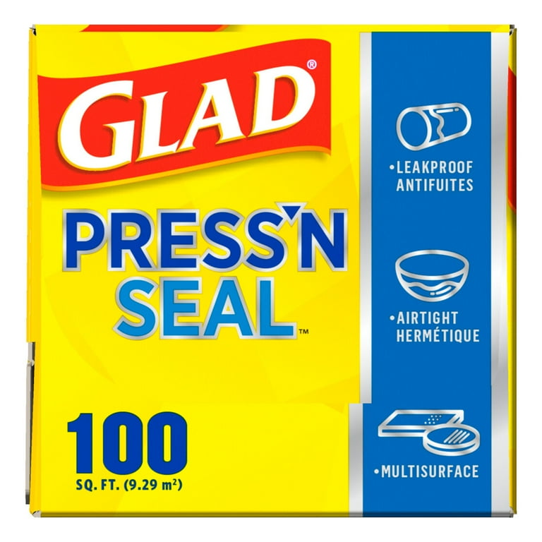 Glad Press'n Seal Plastic Food Wrap - 100 Square Foot Roll ( 3 count )