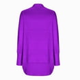 thumbnail image 5 of Penkiiy Women's Lightweight Cardigan Casual Soft Long Sleeve Floral Knit Cardigans with Pockets High Low Hem Draped Duster Purple for L, 5 of 5