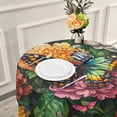 thumbnail image 6 of Qxltty Peony Butterfly Paintings Round Tablecloth 60 Inch Dia Washable Table Cover with Dust-Proof Wrinkle Resistant for Restaurant Picnic Indoor and Outdoor Dining, 6 of 8