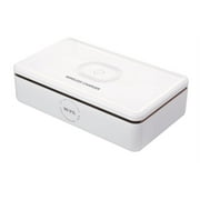 The Clean Phone MDBPROWH "Pro" Advanced UV Sanitizer and Wireless Charging System, White