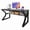 Black, variant on 47/55 Inch Computer Desk with Storage Shelves Home Office Work Desk