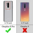 thumbnail image 3 of Value Pack ! for OnePlus 8 Pro with Tempered Glass Slim Shell Phone Case Shockproof Cover Screen Protector Clip Kickstand Holster Hybrid Shock Bumper (Black), 3 of 4