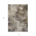 thumbnail image 3 of 8' X 10' Taupe Beige And Brown Abstract Washable Indoor Outdoor Area Rug, 3 of 5