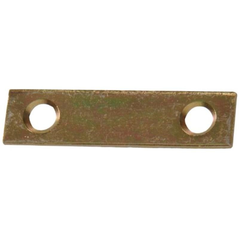 3 X 5/8" Mending Plate Zinc And Yellow Dichromate 4Pk Hillman Mending