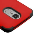 thumbnail image 2 of Kaleidio Case For LG Rebel 2 4G LTE L57BL L58VL / Aristo / K8 (2017) [TUFF Armor] Hybrid Shell 3-Piece Rubber Cover w/ Overbrawn Prying Tool [Red/Black], 2 of 6