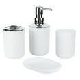 thumbnail image 3 of JUEGO DE 4 ACESORIOS DE BAÑO, JUEGO DE ACESORIOS DE BAÑO, DISPENSADOR DE JABON DE PLÁSTICO Y PORTACEPILLOS, JUEGO DE DISPENSADOR DE JABON Y PORTACEPILLOS, JABONERA Y VASO, 3 of 7