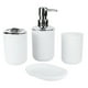 thumbnail image 3 of JUEGO DE 4 ACESORIOS DE BAÑO, JUEGO DE ACESORIOS DE BAÑO, DISPENSADOR DE JABON DE PLÁSTICO Y PORTACEPILLOS, JUEGO DE DISPENSADOR DE JABON Y PORTACEPILLOS, JABONERA Y VASO, 3 of 7