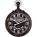 thumbnail image 3 of YOSEMITE HOME DECOR CLKB2A146 Mdf Wall Clock with Iron Ring and Glass Lens, 3 of 4