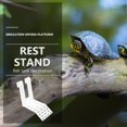 thumbnail image 4 of Raindrops Turtle Tank Basking Platforms Acrylic Transparent Square 1Pcs, 4 of 8