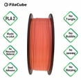 thumbnail image 4 of PLA 3D Printer 1.75mm Filament Living Coral (Color of The Year 2019, Coral hue with a Golden Undertone) - FilaCube PLA 2 1.75 mm 1kg 3D Plastic Filament [Made in USA] Pantone PMS 16-1546…, 4 of 7