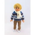 thumbnail image 2 of Blue Knit Sweater Pant Set with Scarf For 18 Inch Dolls, 2 of 2