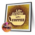 thumbnail image 1 of Cuadros Decorativos Café 5D DIY Diamond Painting Kits Full Round Drill Decor Tmvgtek embutido en tela, 1 of 9