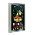 thumbnail image 3 of Stupell Industries Vintage Hotel Zurich with Lobster Food & Beverage Painting Gray Framed Art Print Wall Art, 12 x 18, 3 of 8