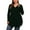Darkgreen, variant on LANREMON Women's Plus Size Henley Shirts V Neck Button Tunic Tops Casual Long Sleeve Swing Flowy Blouse