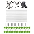 thumbnail image 3 of Greenhouse Hoops Set Garden Hoops with Connectors Clips Bendable Planting Tunnel 25 Hoops Set, 3 of 5
