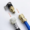 thumbnail image 4 of LOVIVER 1/2 "3/4" Filetage Robinet de Cuisine Rapide Raccord de Robinet en Laiton, 4 of 8