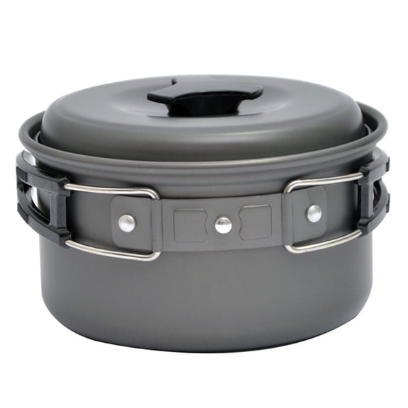 Monyance Foldable Pot Aluminum Camping Cookware Folding Pot for Outdoor Hiking Travel(9.45X5.51X3.15Inches)