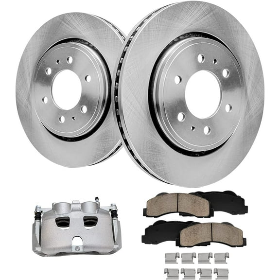 Detroit Axle - Front Brake Kit for Ford 2010-2021 Expedition, 2010-2011 F-150, 2010-2021 Navigator, Disc Brake Rotors Brake Caliper Ceramic Brakes Pads Replacement [13.78" Rotors]