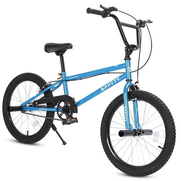 20" Freestyle BMX Bike with 4 Pegs,Kids Bicycle for Teen Beginner, Age 7-14 Years,Blue