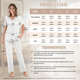 thumbnail image 7 of Yuyamidu Ladybug Daisy Women's Pajamas Set Sleep Shirt & Pants Set Short Sleeve V-Neck PJs Cozy Summer Nightwear with Pockets, 7 of 7