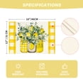 thumbnail image 4 of Sm:)e Lemon Summer Placemats 4 Pack 12x18 Inch, 4 of 7