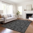 thumbnail image 6 of Addison Rugs Mayfield Washable Transitional Squares Black Rectangle Rug, 8' x 10', 6 of 6