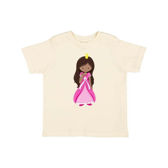 Inktastic African American Princess In Pink Dress Girls Toddler T-Shirt