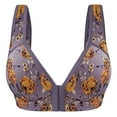 thumbnail image 2 of SHOPESSA Woman's Fashion Bowknot Printing Comfortable Hollow Out Bra Underwear No Rims, 2 of 3