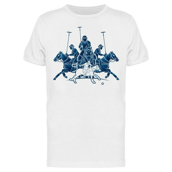 Polo Players Team T-Shirt Men -Image by Shutterstock, Male Small