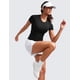 thumbnail image 3 of Remera CRZ YOGA sin costuras, transpirable, manga corta, negra, XS, 3 of 5