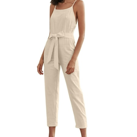 

Casual Jumpsuits for Women Women S Casual Loose Fit Jumper Spaghetti Strap Jumpsuit Romper Jumpsuits for Women