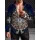 thumbnail image 1 of Camisa de hombre con estampado de estilo étnico camisa de manga larga con estampado de tótem retro ropa casual de tendencia para exteriores camisas de manga larga de otoño, 1 of 6