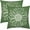 Green, variant on erklhpu21 12" x 20" Yellow Daisy Cotton Throw Decorative Pillow Cover, Invisible Zipper (2 Count)