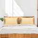 thumbnail image 2 of Funda de almohada de seda de 550 hilos PiccoCasa, Champagne King (20"x36"), 2 of 7