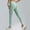 Green, variant on Zysthvn Summer Womens Leggings Everyday Workout High Waist Athletic Yoga Light Weight Pants for Women Slim Fit Elastic Waist Solid