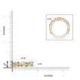 thumbnail image 6 of ANGARA Natural Nature Inspired Round Emerald & Diamond Vine Ring in 14K Rose Gold for Women (Size-1.8mm) | May Birthstone, Birthday, Anniversary, Jewelry Gift for Women | Natural Emerald Ring, 6 of 10