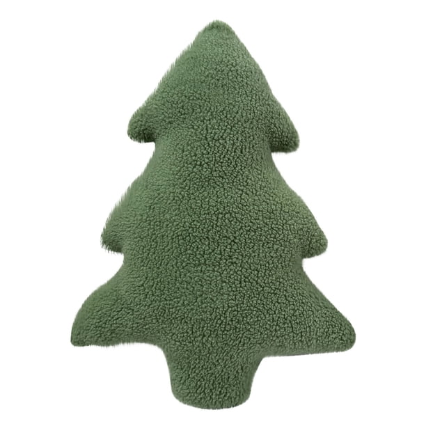 Almohada navideña de árbol de Navidad con diamantes de imitación, almohadas de peluche con forma de árbol de Navidad