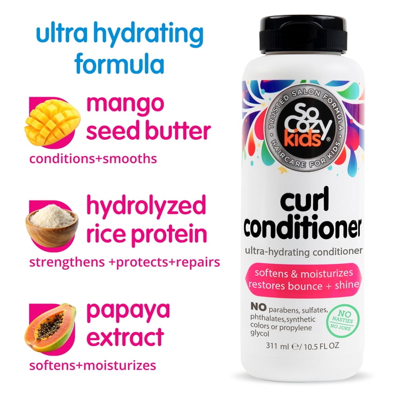 SoCozy Kid's Ultra-Hydrating Curl Conditioner, 10.5 oz, All Curl