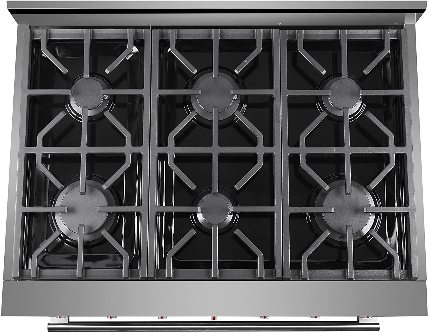 NXR SC3611LP 36" Propane Gas Range & EH3619 Under Cabinet Hood Bundle, Stainless Steel